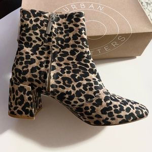 Brand New - Cheetah print booties - Urban outfitters
